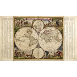 Nova Orbis Tabula in Lucem edita A.F.de Wit.