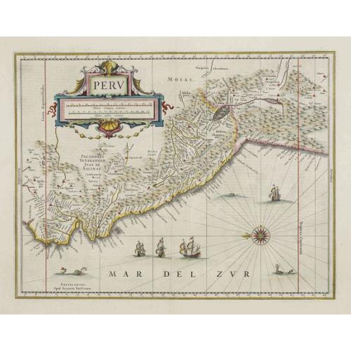 Old map image download for Peru.