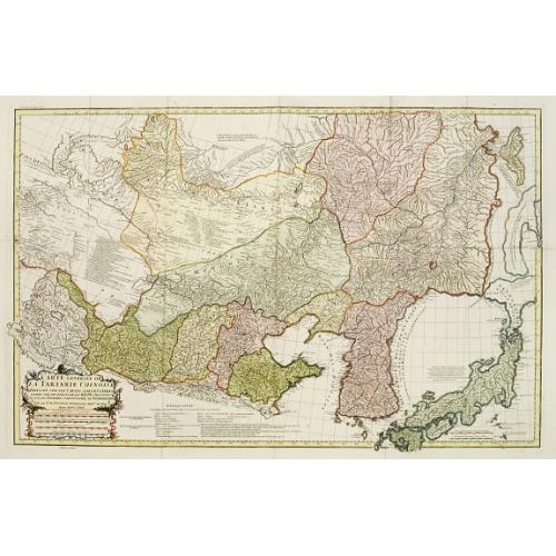 Old map image download for Carte Generale De La Tartarie Chinoise Dressee sur les Cartes Particulieres Faits Sur Les Lieux Par Les R.R. P.P. Jesuites . . . .MDCCXXXII 