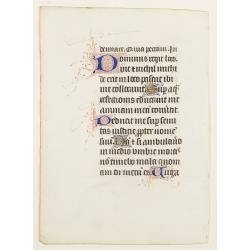 Book of Hours, Manuscript leaf on vellum
