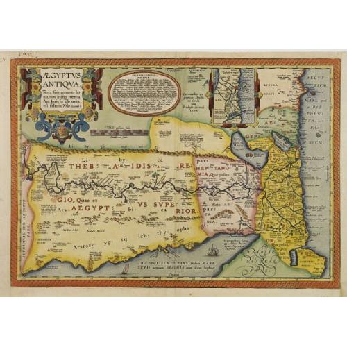 Old map image download for Aegyptus Antiqua.