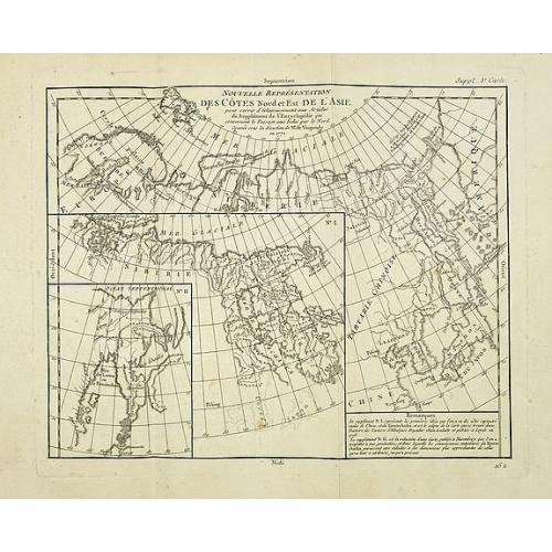 Old map image download for Nouvelle representation des cotes nord et est de l'Asie. . .