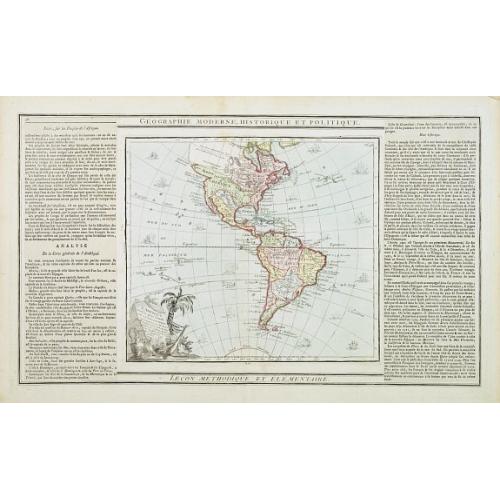 Old map image download for L' Amerique dressée pour l'étude de la géographie . . .