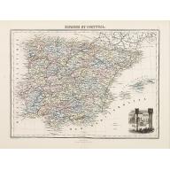 Old map image download for Espagne et Portugal