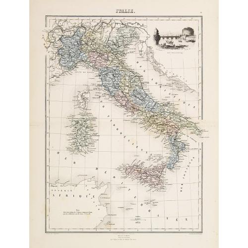 Old map image download for Italie.