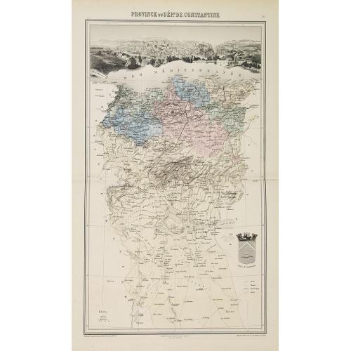 Old map image download for Province ou dèpt de Constantine.