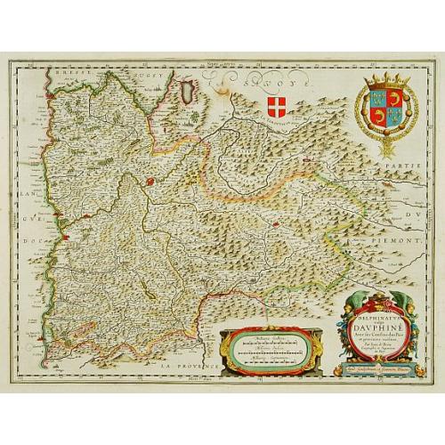Old map image download for Delphinatus vulgo Dauphiné.