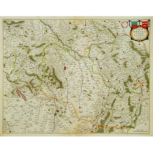 Old map image download for Dicecese de Rheims, et le païs de Rethel.