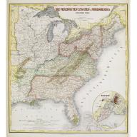 Old map image download for Die Vereinigten Staten von Nordamerika (Ostlicher theil).