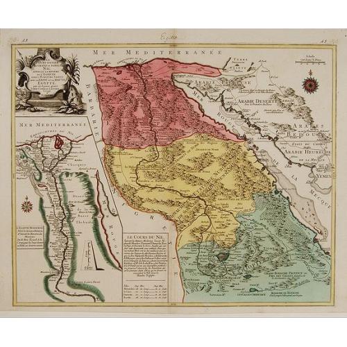 Old map image download for Le cours entier du grand et Fameux Nil. . .