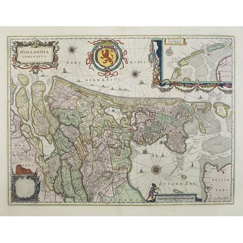 Old map image download for Hollandia Comitatus.