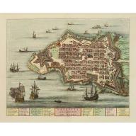 Old map image download for Valletta ou Valete ville Forte, de l'Isle de Malta.