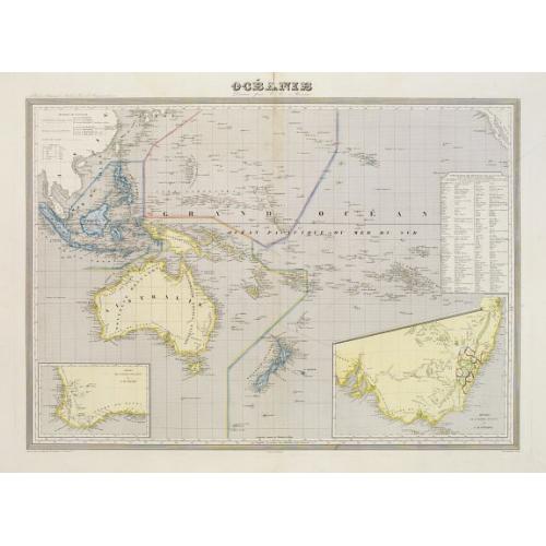 Old map image download for Océanie dresée par C.V.Monin.