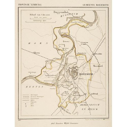 Old map image download for Gemeente Roermond.