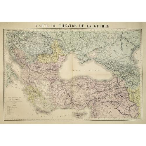 Old map image download for Carte du théatre de la guerre.