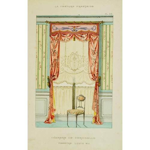 Old map image download for Chambre de demoiselle fenètre Louis XVI.