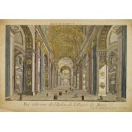 Old map image download for Vue interieur de l'Eglise de S.Pierre de Rome.