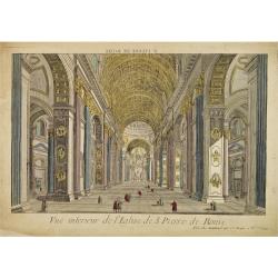 Image download for Vue interieur de l'Eglise de S.Pierre de Rome.