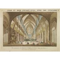 Old, Antique map image download for Vue perspective de l'Interieur de l'Eglise de Notre Dame. . .