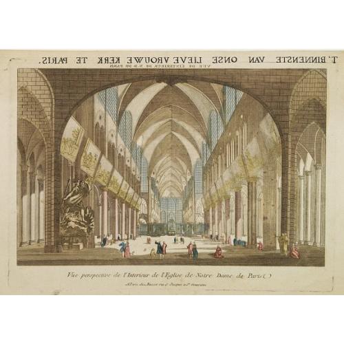 Old map image download for Vue perspective de l'Interieur de l'Eglise de Notre Dame. . .