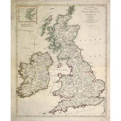 (Two copies of ) Nieuwe kaart van Groot Brittanje en Ierland.