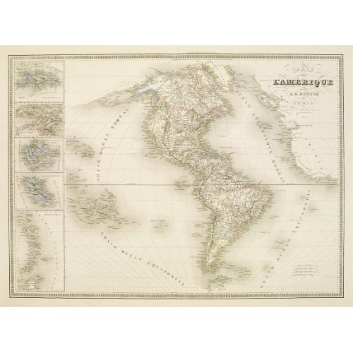 Old map image download for Carte de l'Amerique..