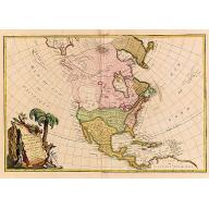 Old map image download for L'Amerique Septentrionale divisé en fes principaux.