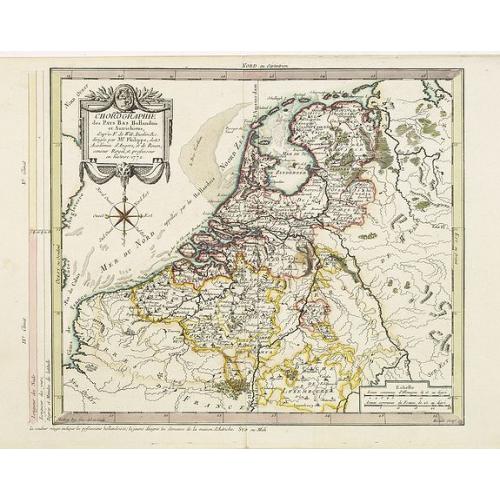 Old map image download for Chorographie des Pays Bas Hollandois et Autrichiens. . .