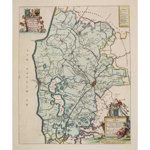 Old map image download for Wonzerdadeel De sesde Grietenije van Wester Goo benevens de jurisdictie der stad Bolswerd . . .
