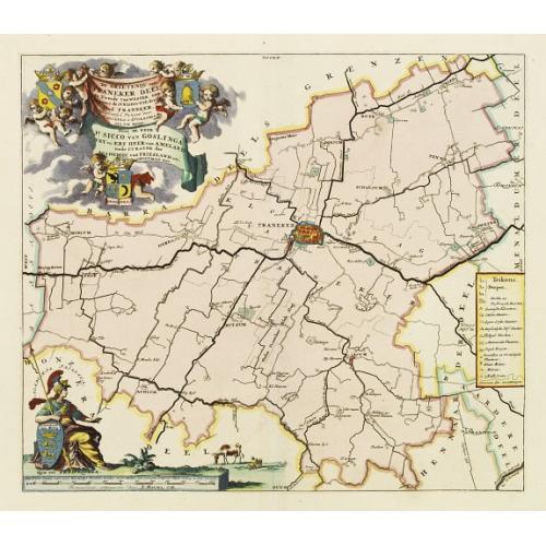 Old map image download for De Grietenij van Franeker deel de tweede van Westergoo..