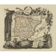 Old, Antique map image download for Espagne et Portugal