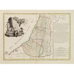 Carte des douze tribus d'Israel..