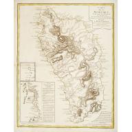 Old map image download for Carte de la Dominique prise par les François Le 7 septembre 1778. . .
