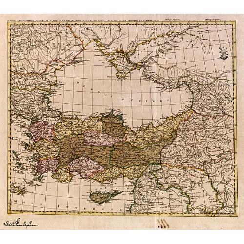 Old map image download for Mappa geographica Asiae Minoris Antiquae..