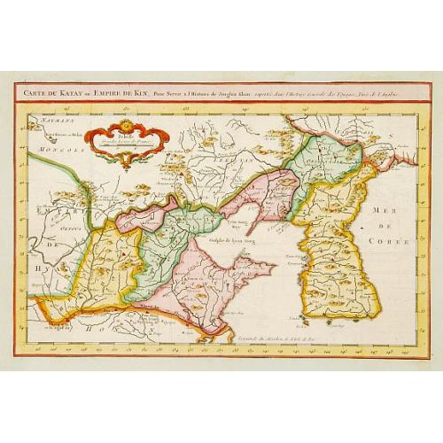 Old map image download for Carte du Katay ou Empire de Kin..