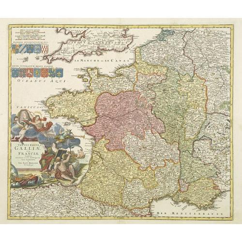 Old map image download for Totius Galliae sive Franciae tabula..
