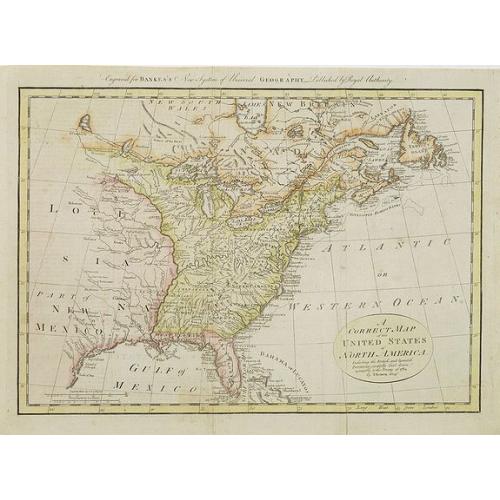Old map image download for A correct map of the United States of North America..