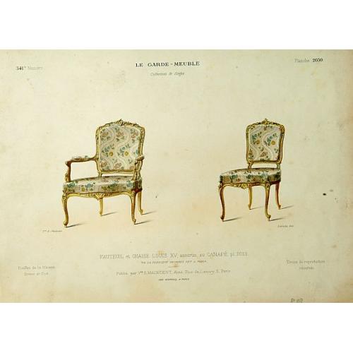 Old map image download for Fauteuil et Chaise Louis XV. . .