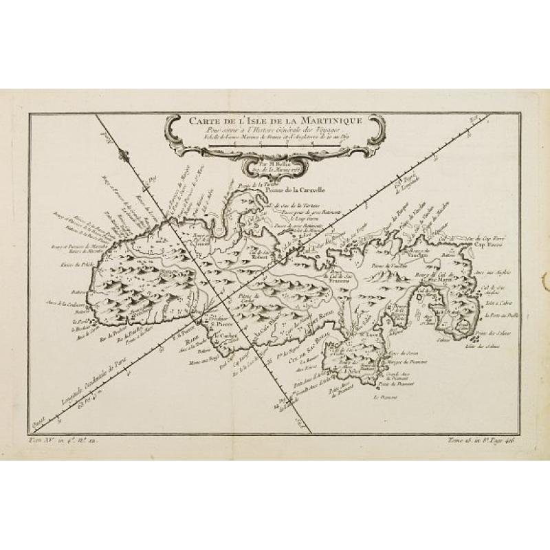 Carte de L'Isle de la Martinique..