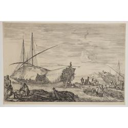 Vues du port de Llivourne. (set of 6 prints)