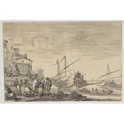 Vues du port de Llivourne. (set of 6 prints)