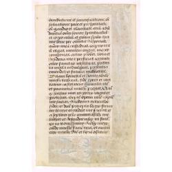 Leaf of vellum, with large miniature of Marry and Christ.