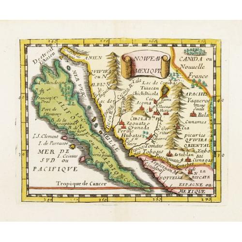 Old map image download for Noweav Mexiqve. [California as an Island]