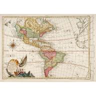 Old, Antique map image download for Carte Nouvelle d'Amerique..