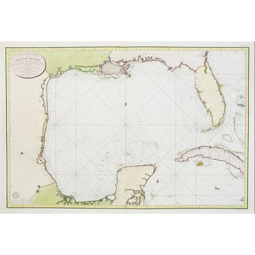 Old map image download for Carte des cotes du Golfe du Mexique..