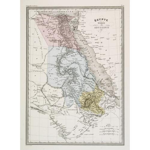 Old map image download for Égypte Nubie & Abyssinie.