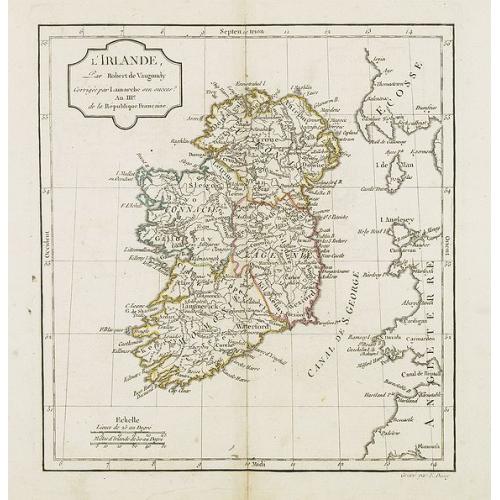 Old map image download for L'Irlande.