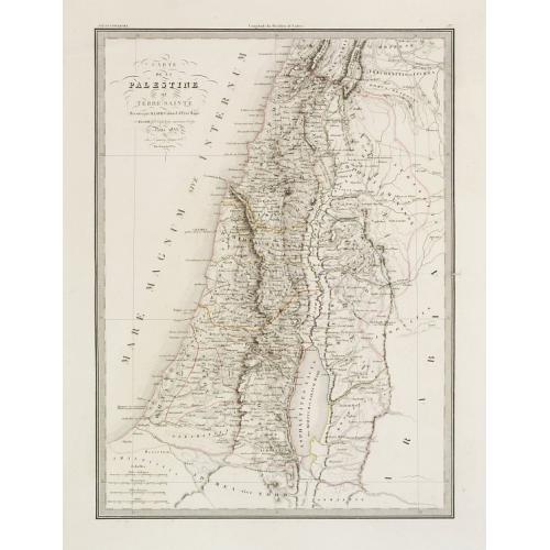 Old map image download for Carte de la Palestine ou Terre Sainte..
