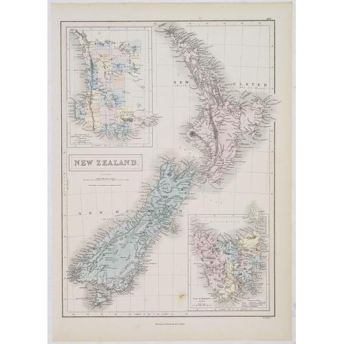 Old map image download for New Zealand.