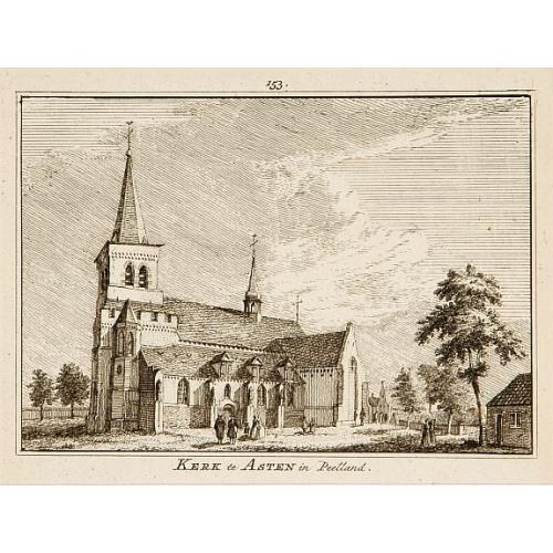 Old map image download for Kerk te Asten in Peelland.